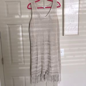 Tommy Bahama Linen Dress/Coverup With Tassels